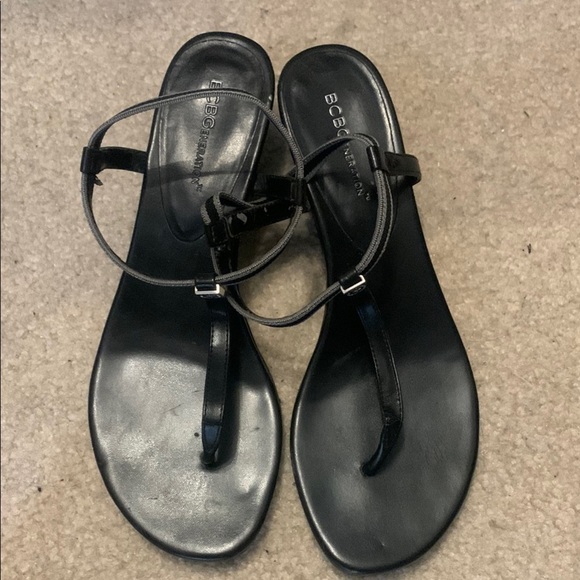 BCBGeneration Black Ankle, 38 Size Strap Sandals Minimalist Design - Picture 4 of 7
